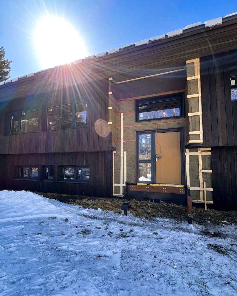 Rockwool installed in a high performance home in Bozeman, MT.