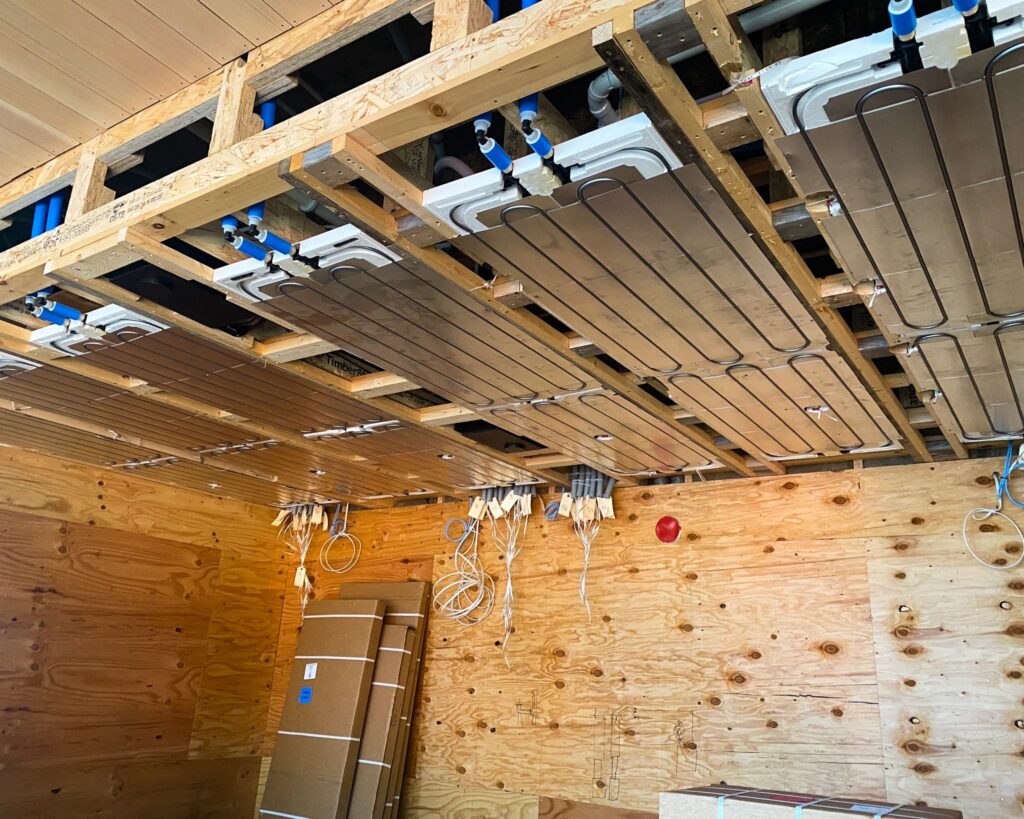 Messana Ray Magic® NK radiant ceiling panels for hydronic heating and cooling.